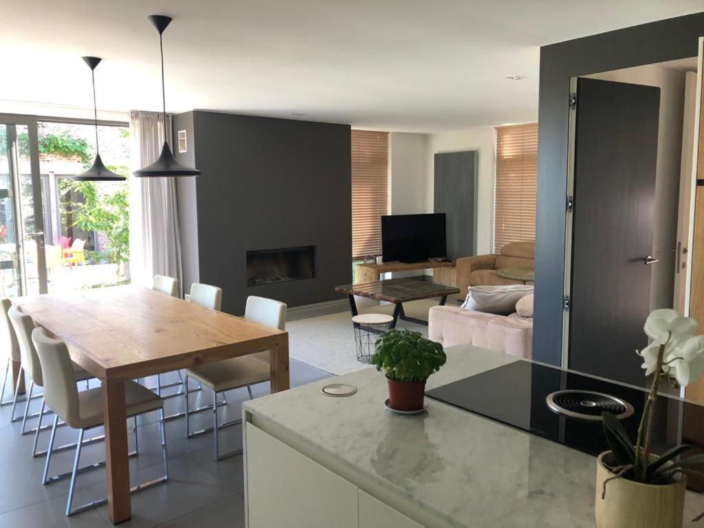 Landelijke Villa Met Zwembad En Gezellige Openhaard Zemst Esterno foto