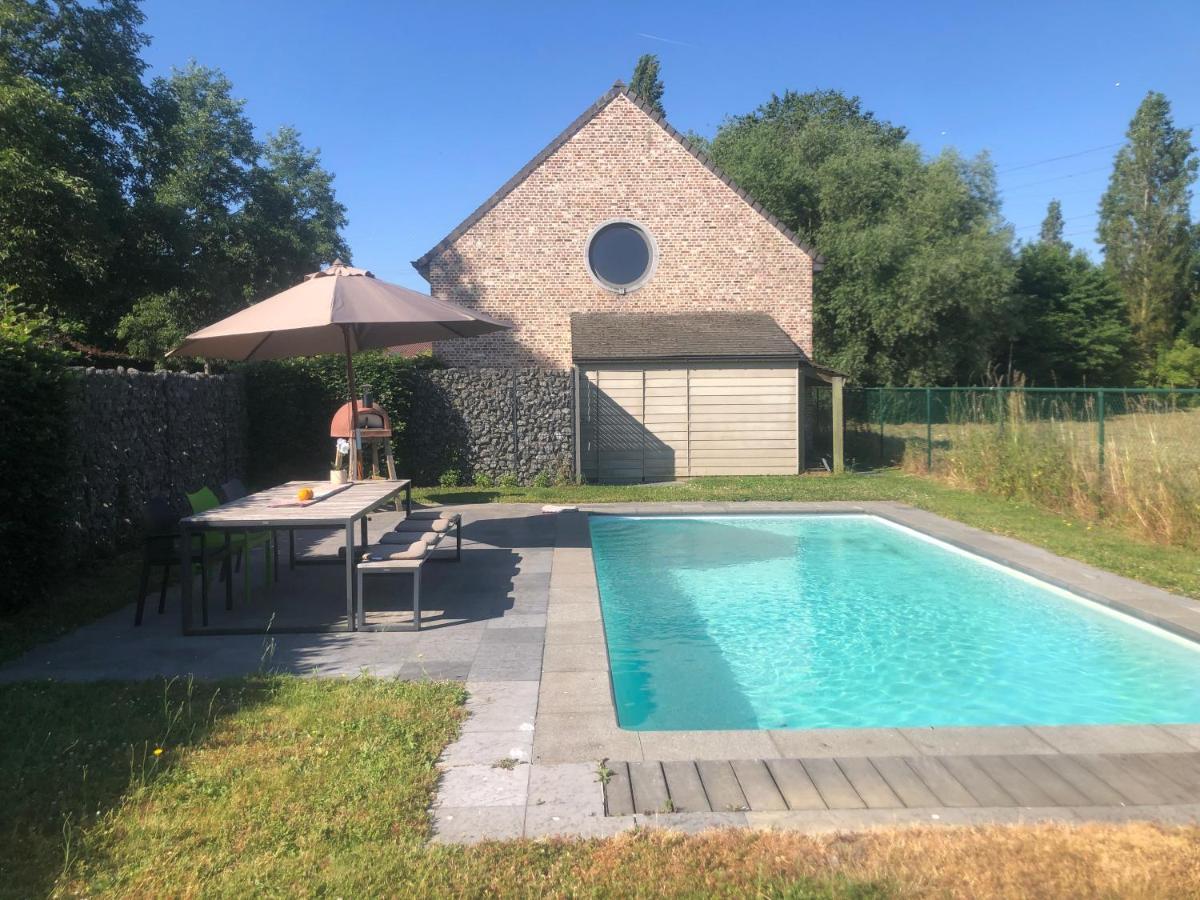 Landelijke Villa Met Zwembad En Gezellige Openhaard Zemst Esterno foto